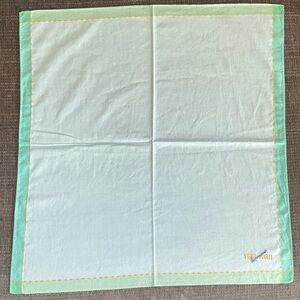 Vintage Yuki Torii Homme White and Green Neckerchief Scarf